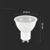 Żarówka LED V-TAC GU10 7,5W 38st VT-291 3000K 610lm 5 lat gwarancji